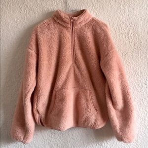 Forever 21 pastel pink plush sweater
